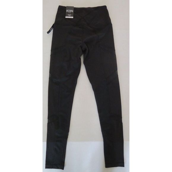 Victoria's Secret Sport 11094027 54A2 Women's Sz XS Black Knockout Tights $69 - Picture 2 of 10